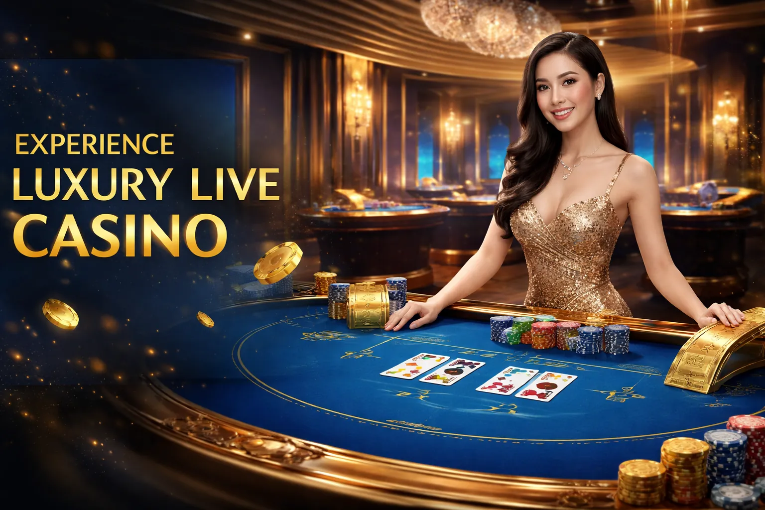 Sảnh Live Casino 888m với Dealer người thật